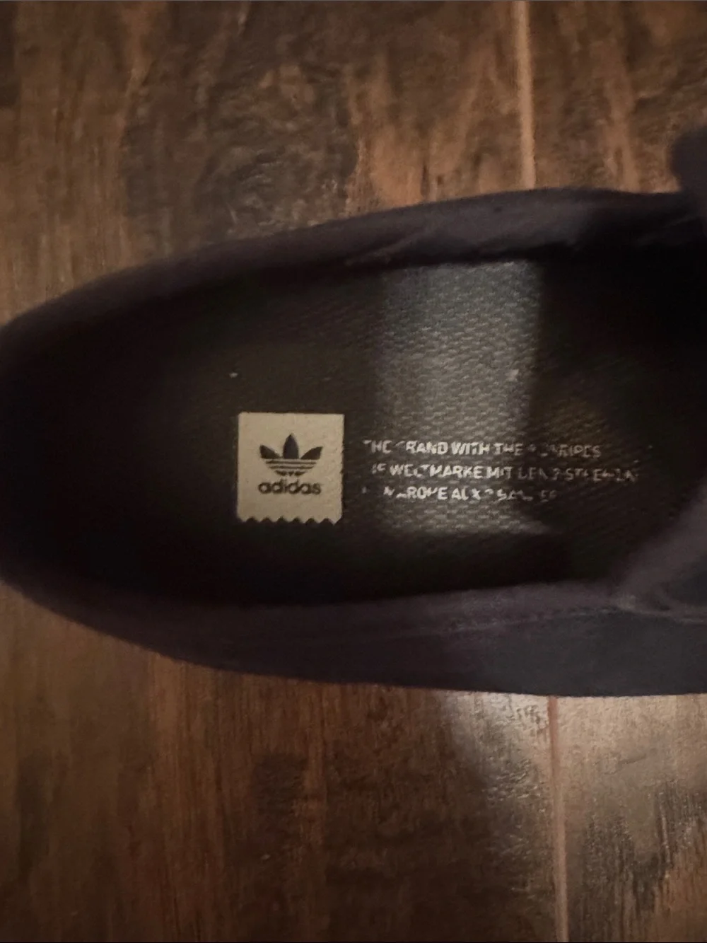 adidas Black Slip-On Sneakers with White Sole